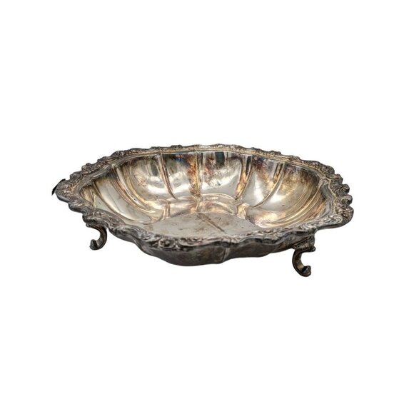 International Silver company silver-plate serving bowl scalloped ruffle edge  11 - Picture 4 of 11